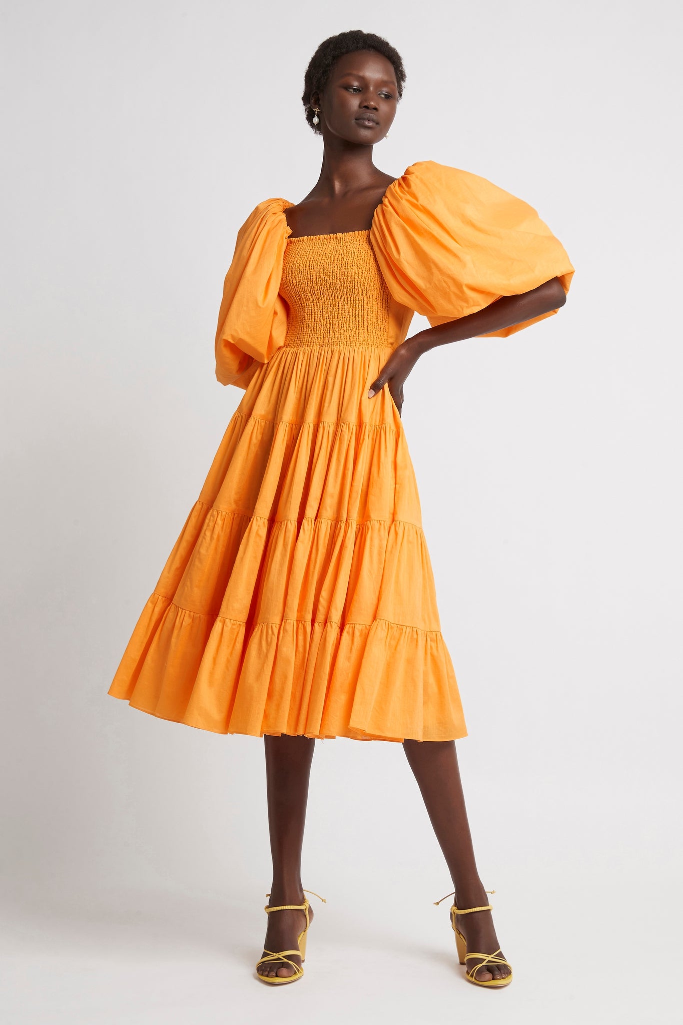 Cherished Midi Dress | Marigold | Aje – Aje